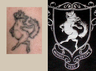 My James Branch Cabell tattoo, and Frank C. Pape's